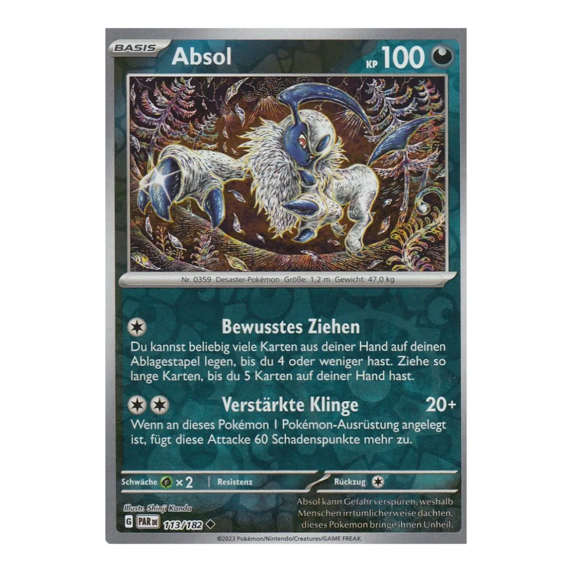 Absol 113/182 REVERSE HOLO