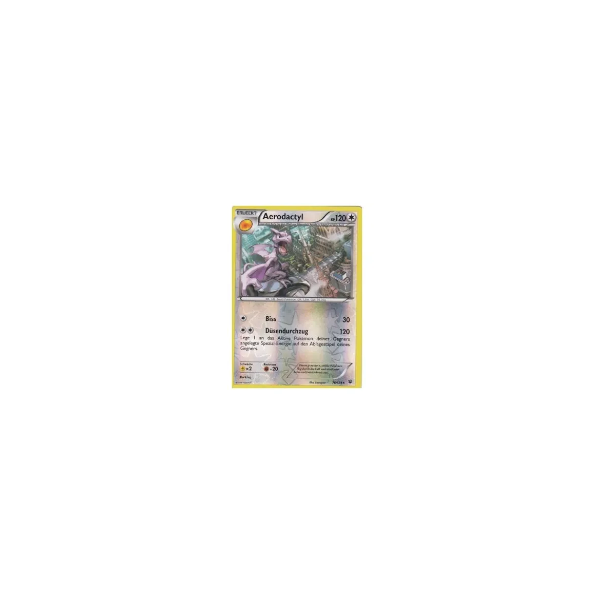 Aerodactyl 076/124 REVERSE HOLO