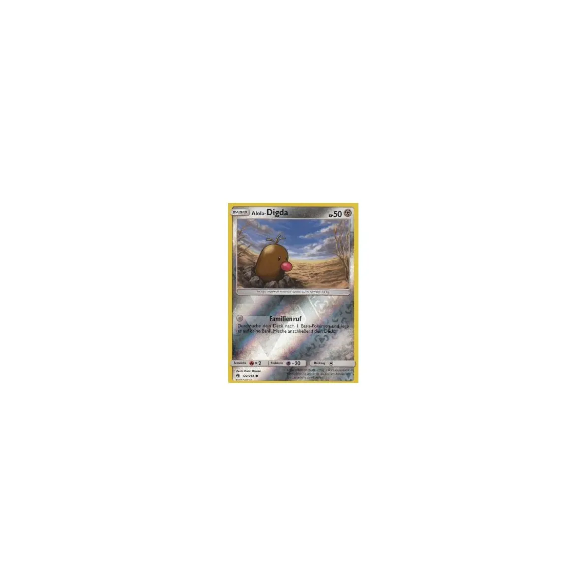 Alola-Digda 122/214 REVERSE HOLO