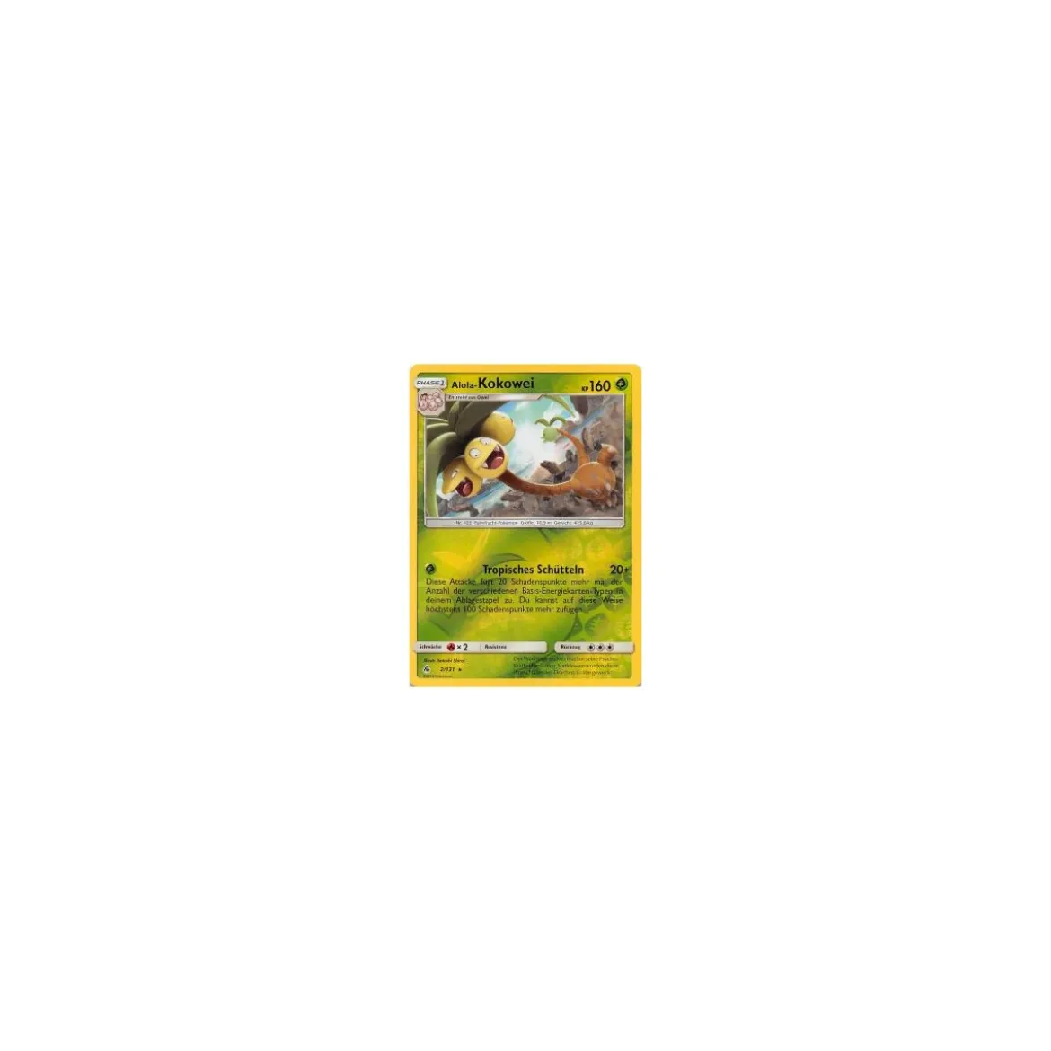 Alola-Kokowei 002/131 REVERSE HOLO