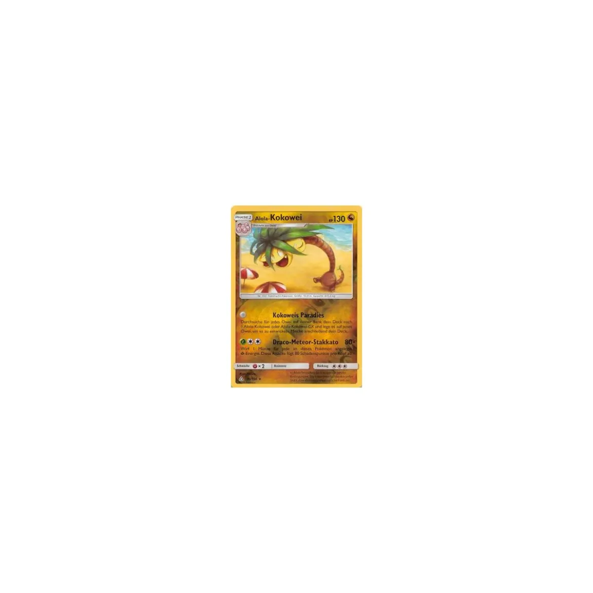 Alola-Kokowei 095/156 REVERSE HOLO