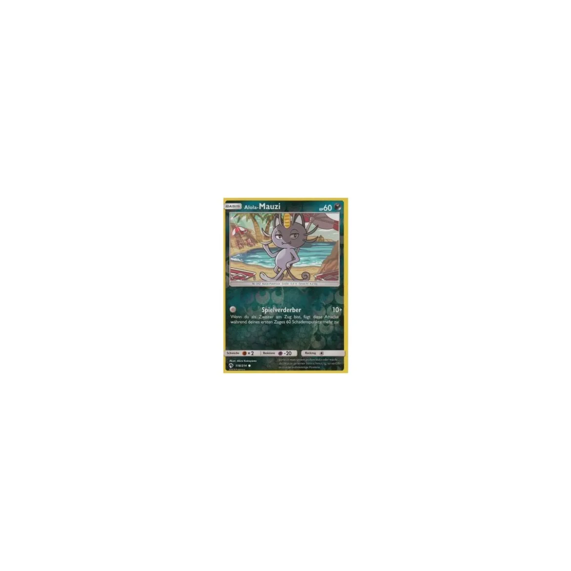 Alola-Mauzi 118/214 REVERSE HOLO