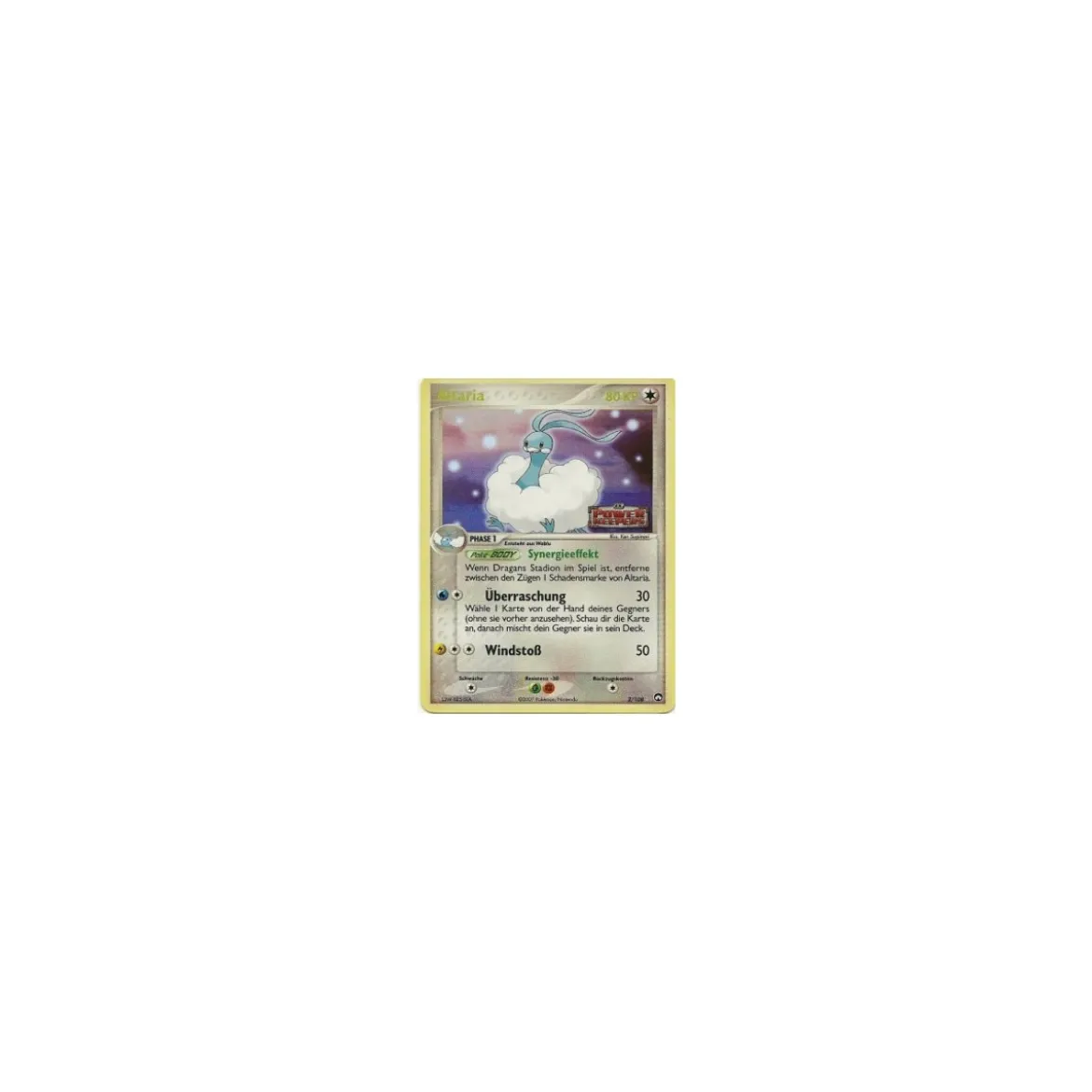 Altaria REVERSE HOLO GOLD