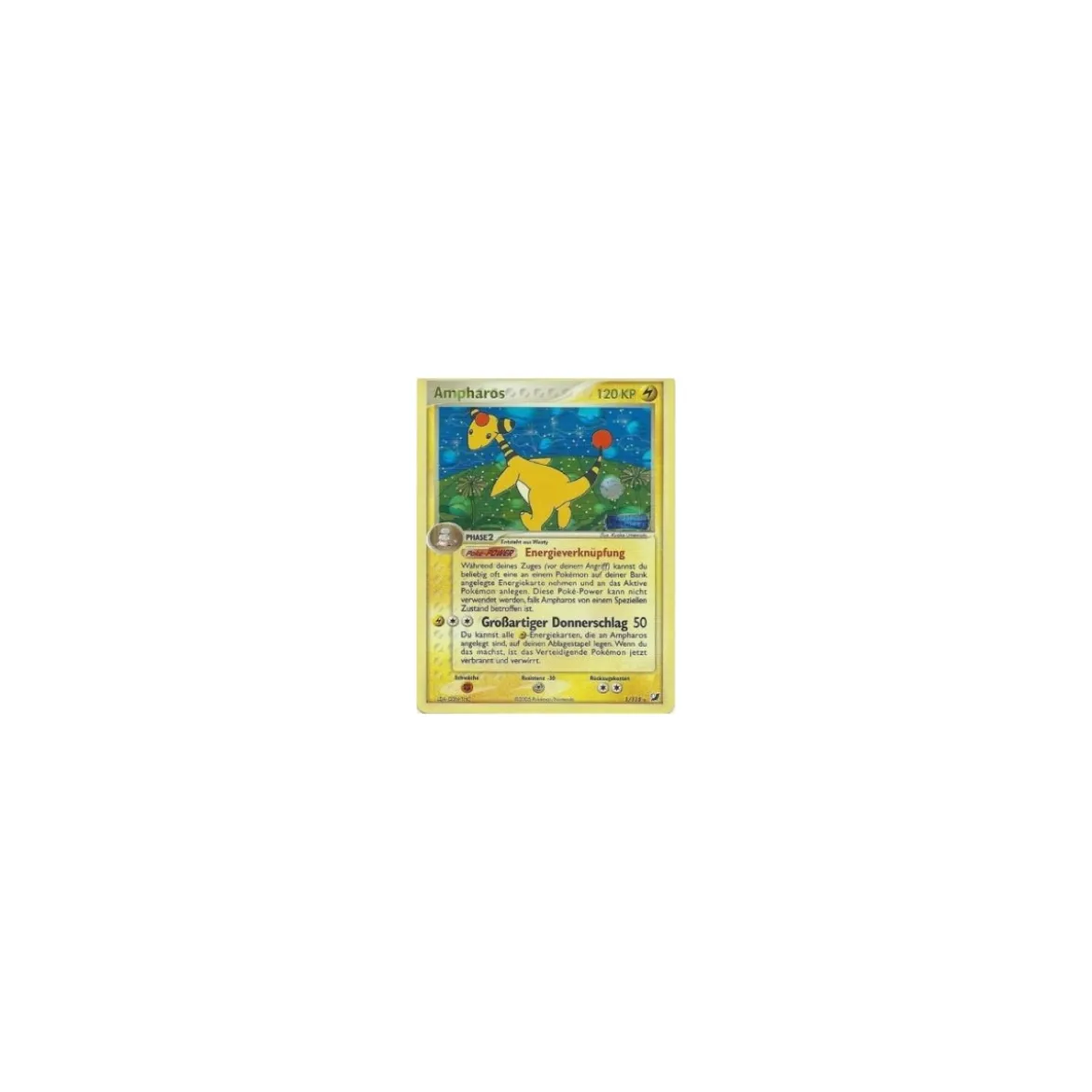 Ampharos REVERSE HOLO GOLD