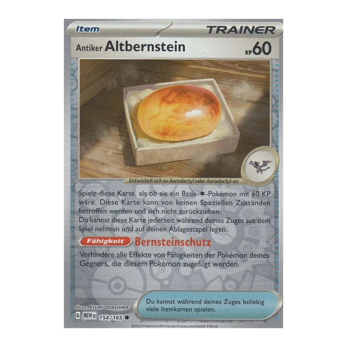 Antiker Altbernstein 154/165 REVERSE HOLO