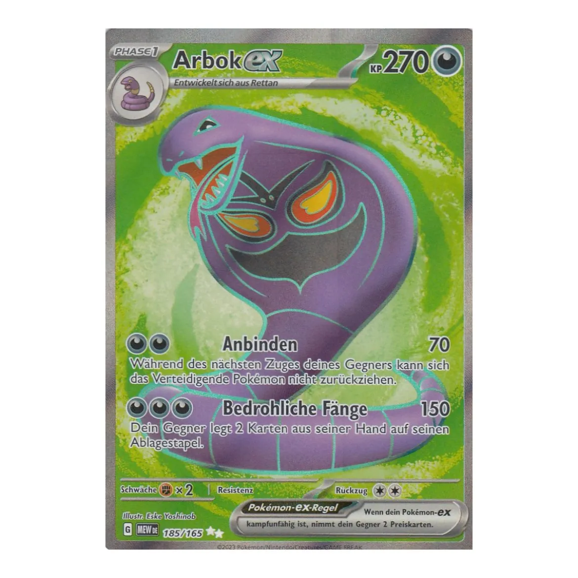 Arbok ex 185/165 Fullart