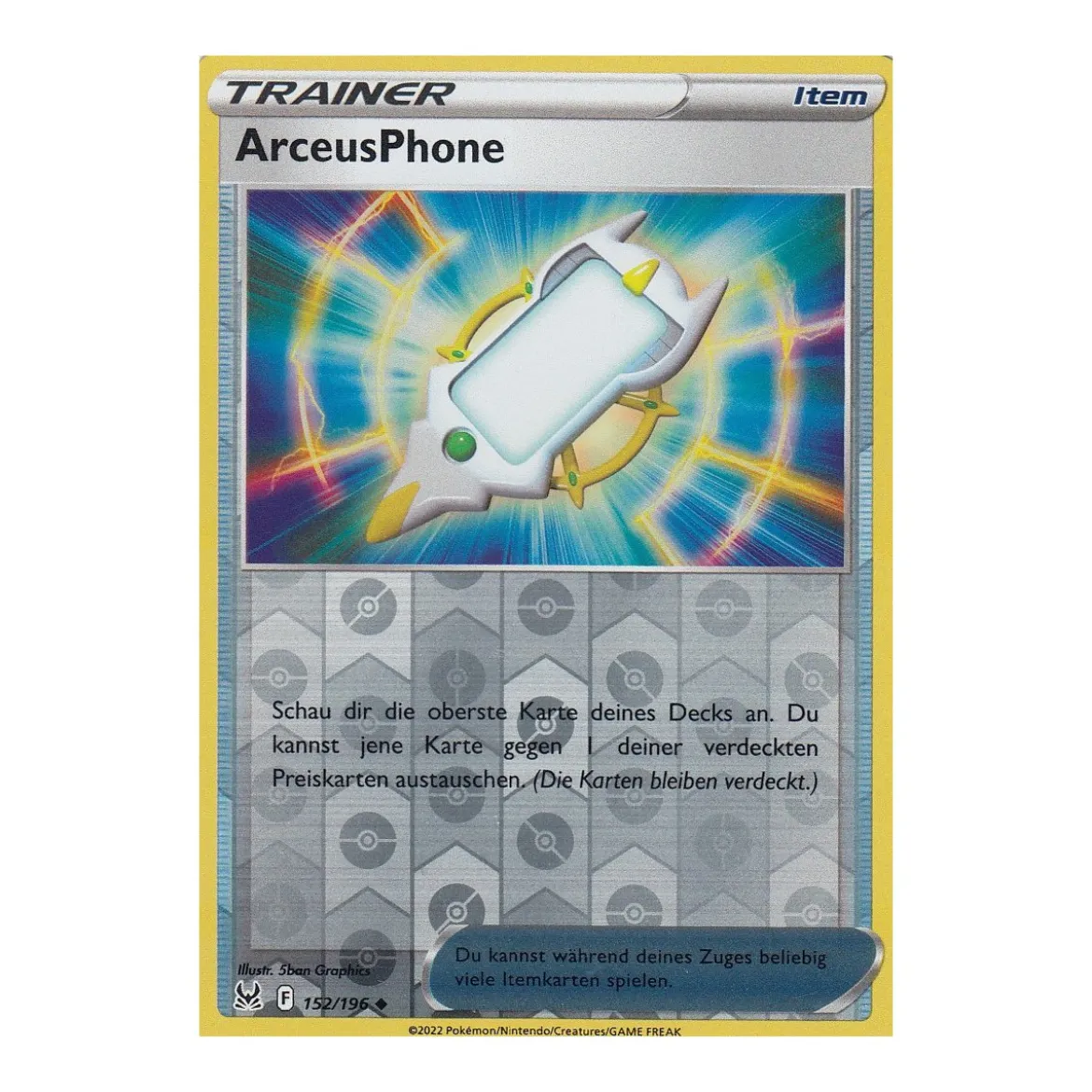 ArceusPhone 152/196 REVERSE HOLO