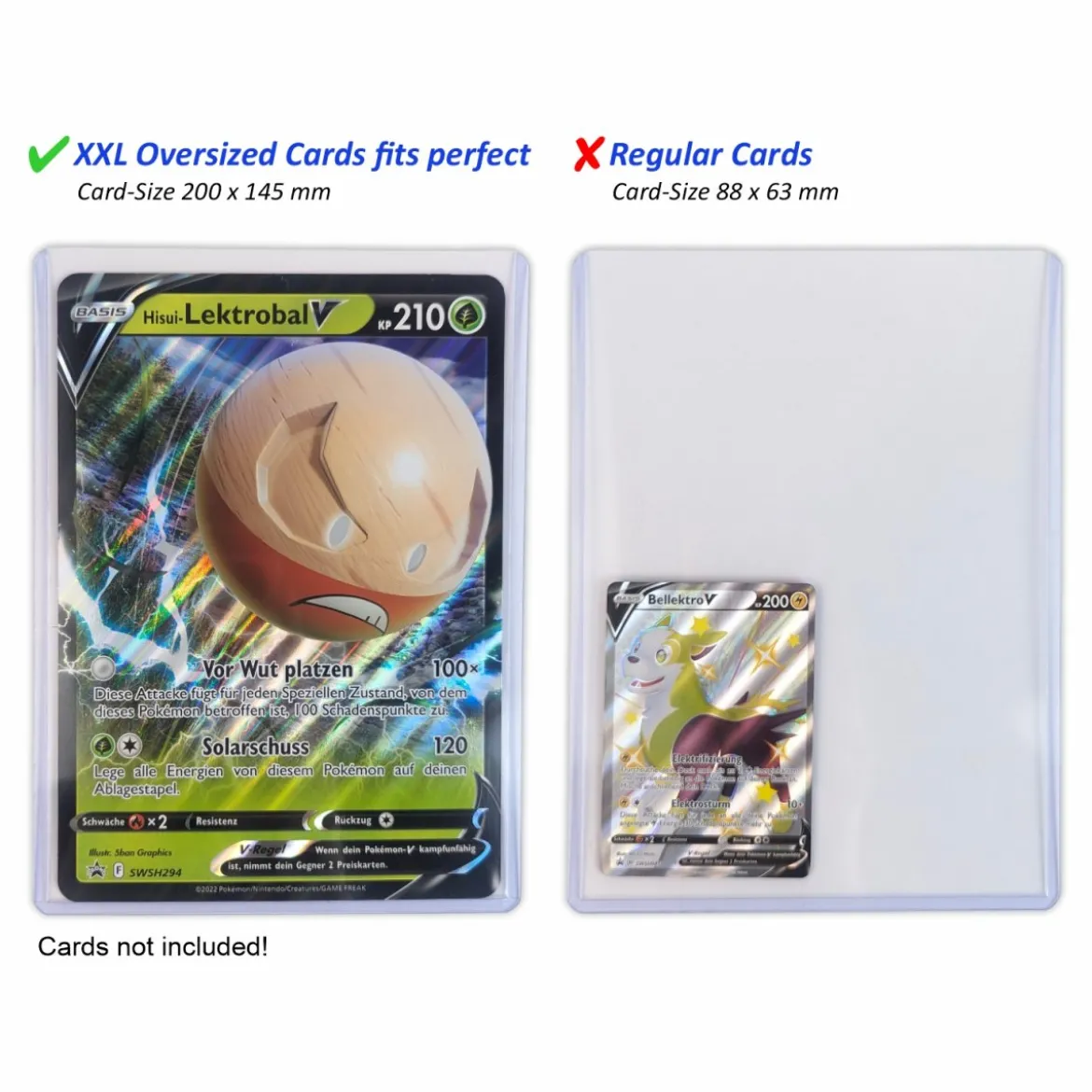 Arkero-G Jumbo Size Toploader (für XXL Pokemon Karten) - 25 Stück