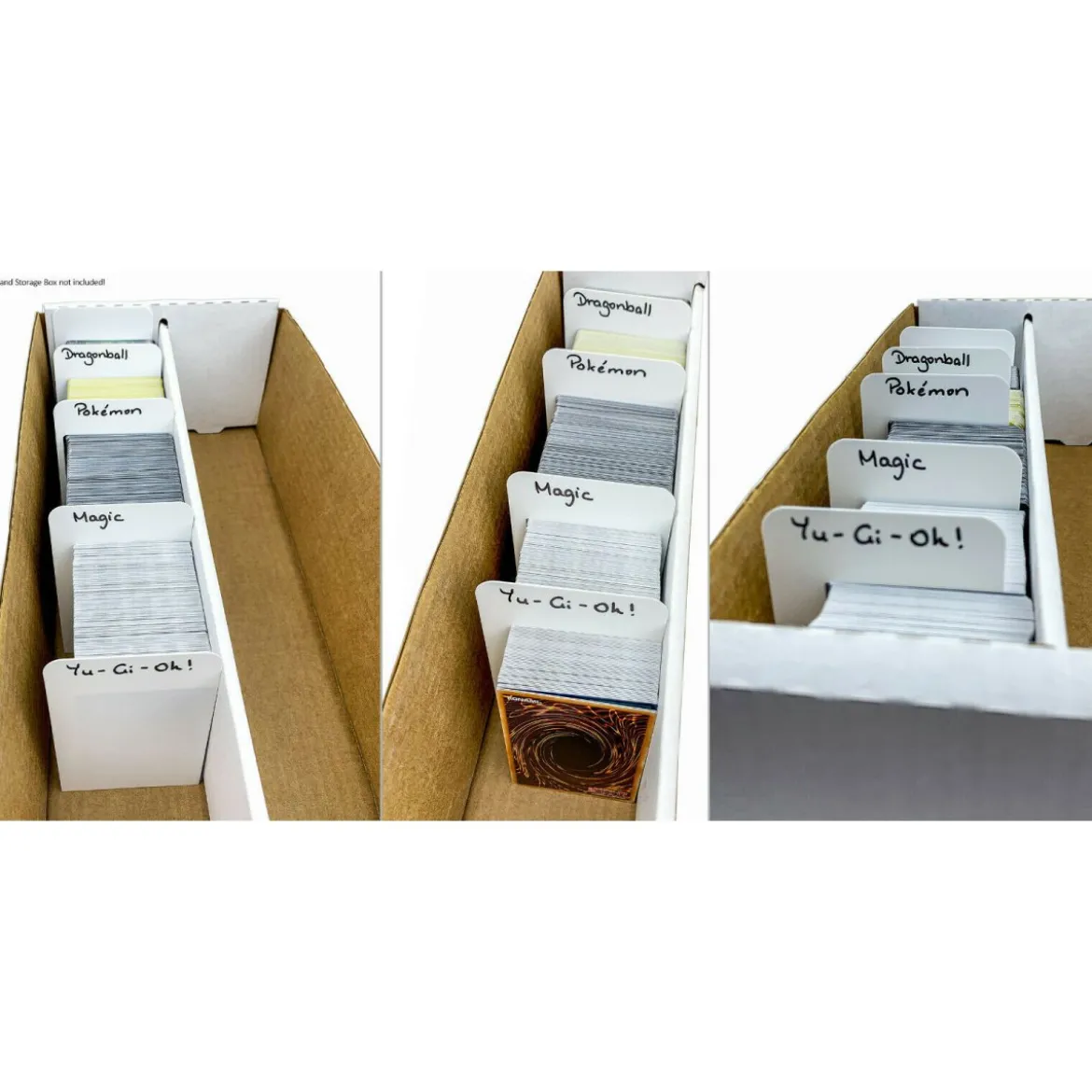 Arkero-G 10 Kartentrenner Weiß - Groß (10 Tall Card Dividers for Storage Boxes)