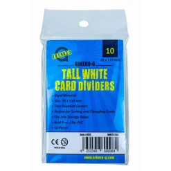 Arkero-G 10 Kartentrenner Weiß - Groß (10 Tall Card Dividers for Storage Boxes)