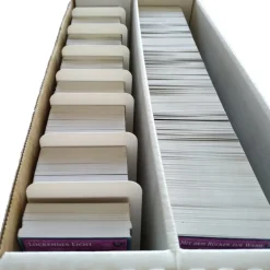 50 Arkero-G Kartentrenner Weiß - Round Corners (50 Card Dividers für Aufbewahrungsboxen)