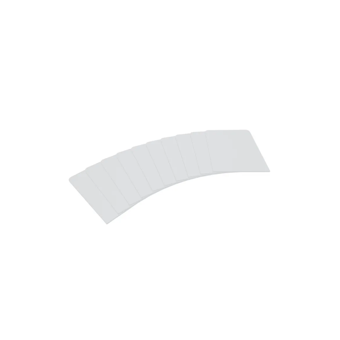 Arkero-G 10 Kartentrenner Weiß - Round Corners (10 Card Dividers für Aufbewahrungsboxen)