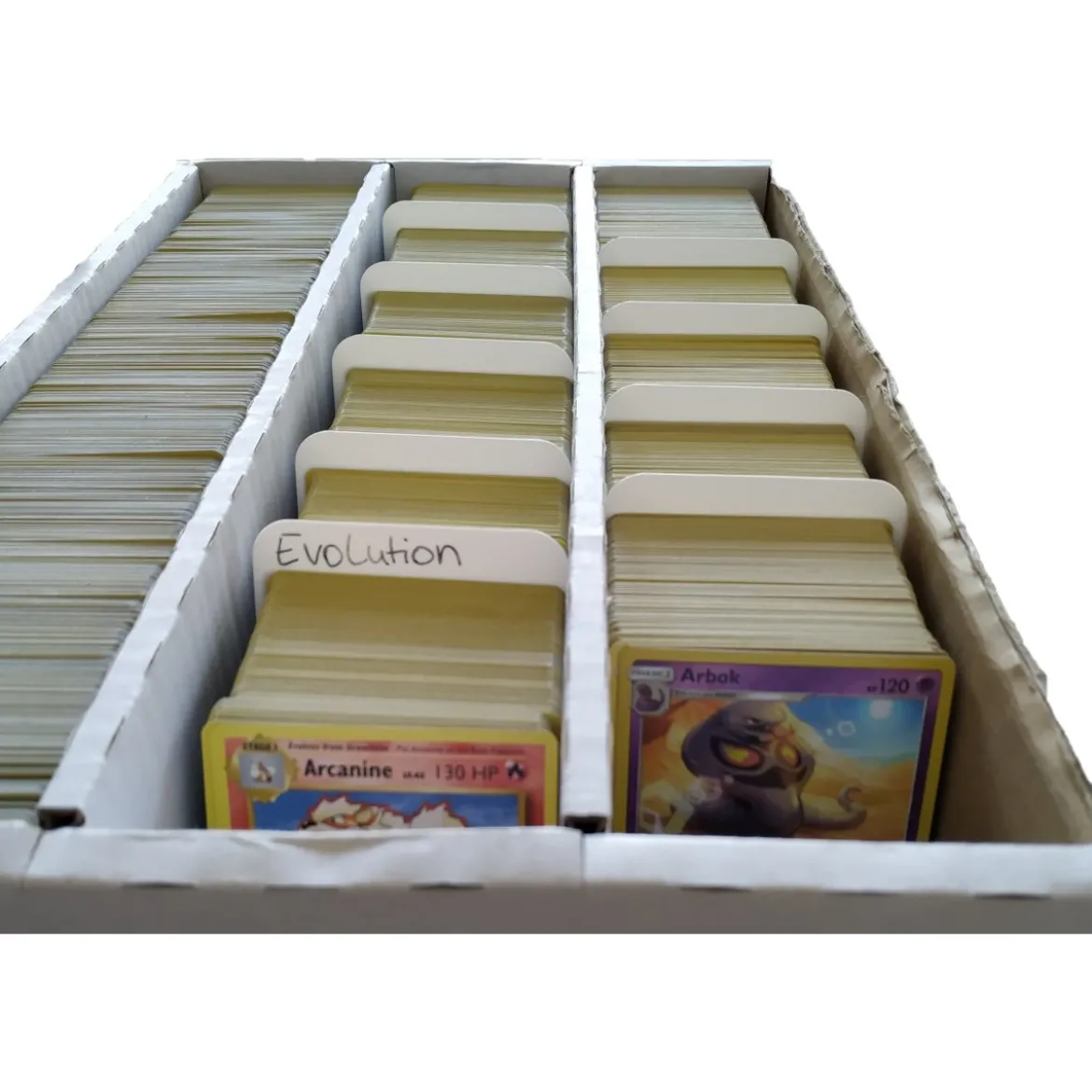Arkero-G 10 Kartentrenner Weiß - Round Corners (10 Card Dividers für Aufbewahrungsboxen)