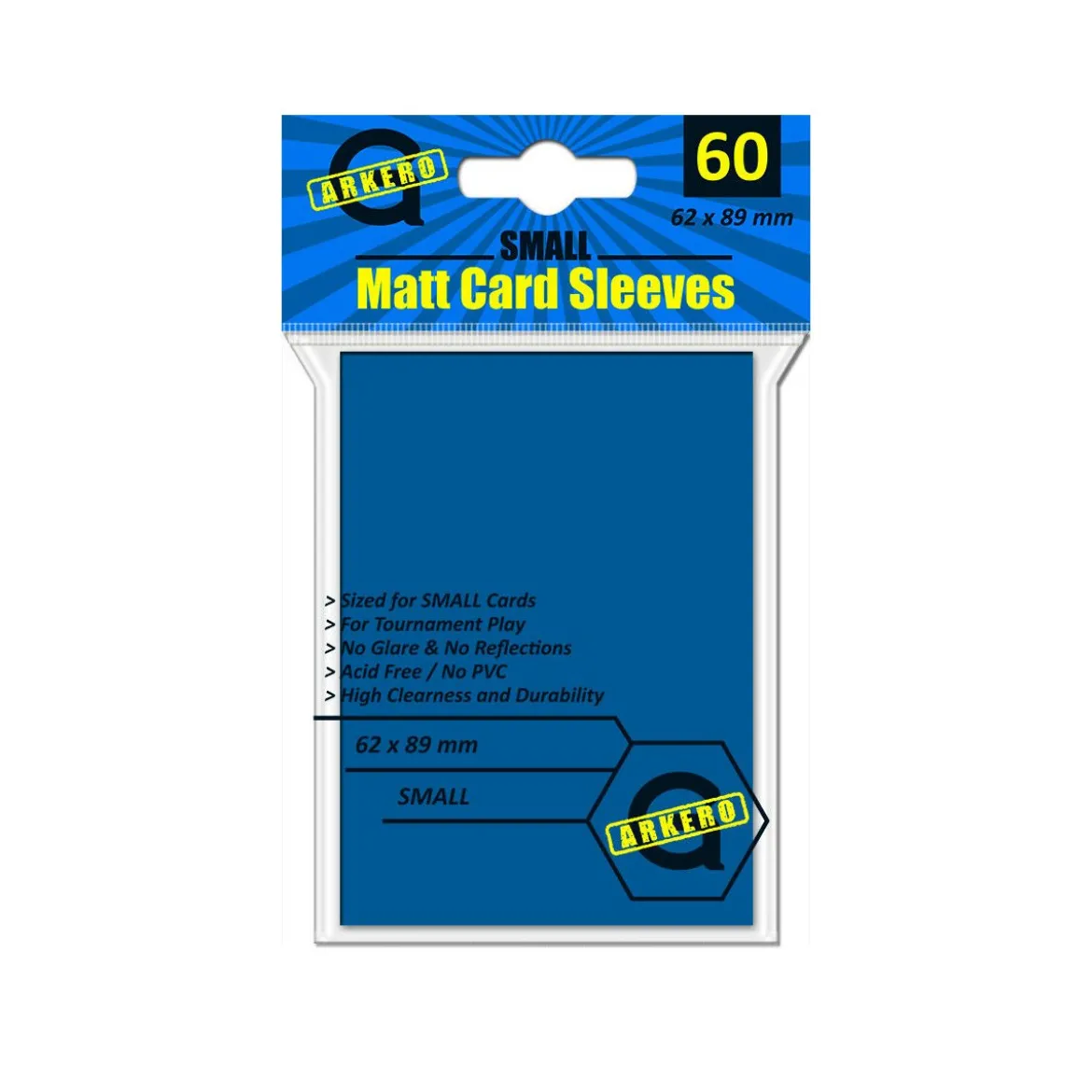 Arkero-G Matt Card Sleeves: Blau (60 Hüllen) mini