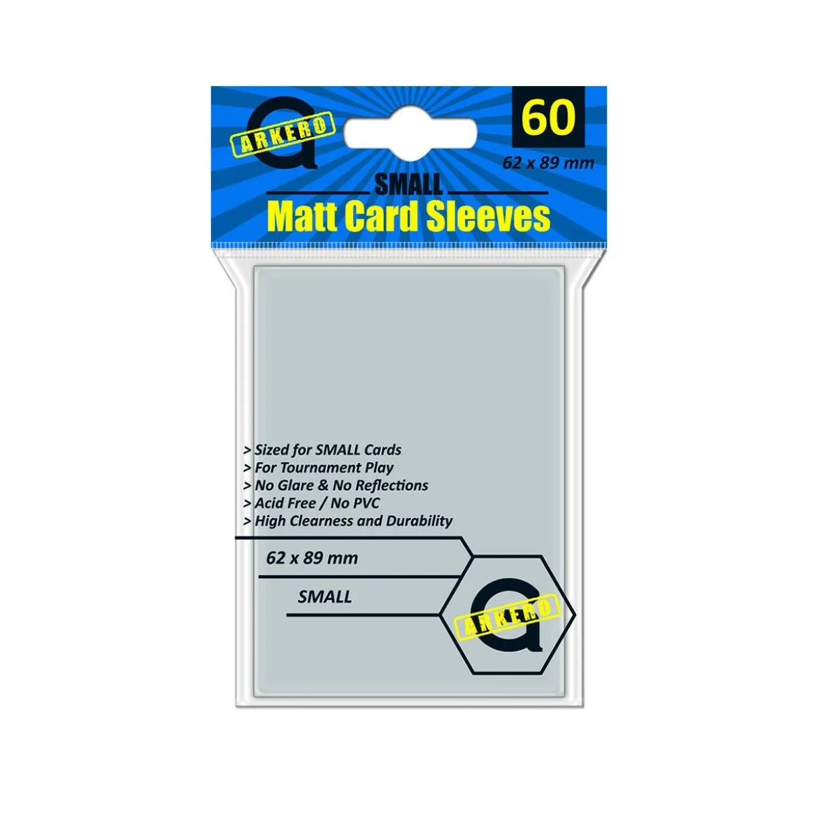 Arkero-G Matt Card Sleeves: Durchsichtig (60 Hüllen) mini