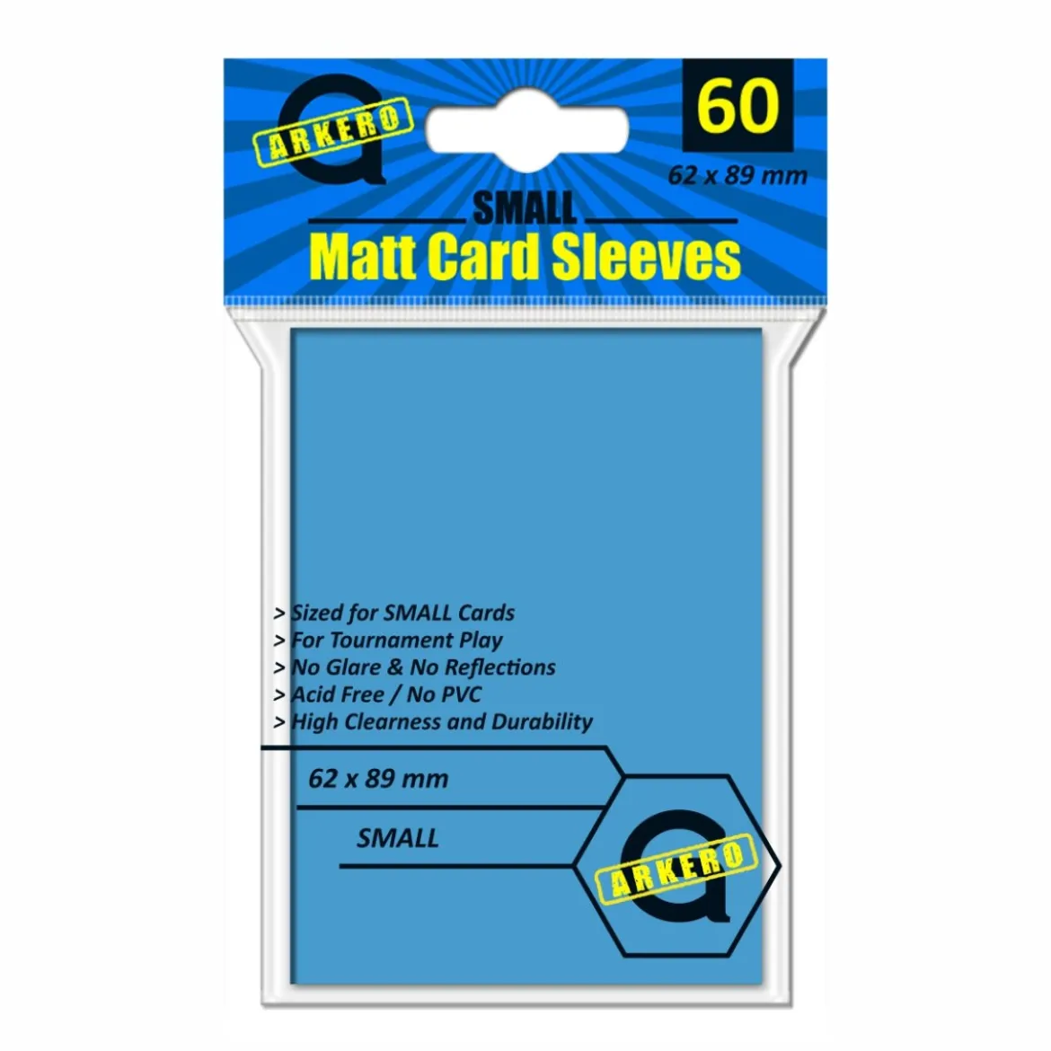 Arkero-G Matt Card Sleeves: Hellblau (60 Hüllen) mini