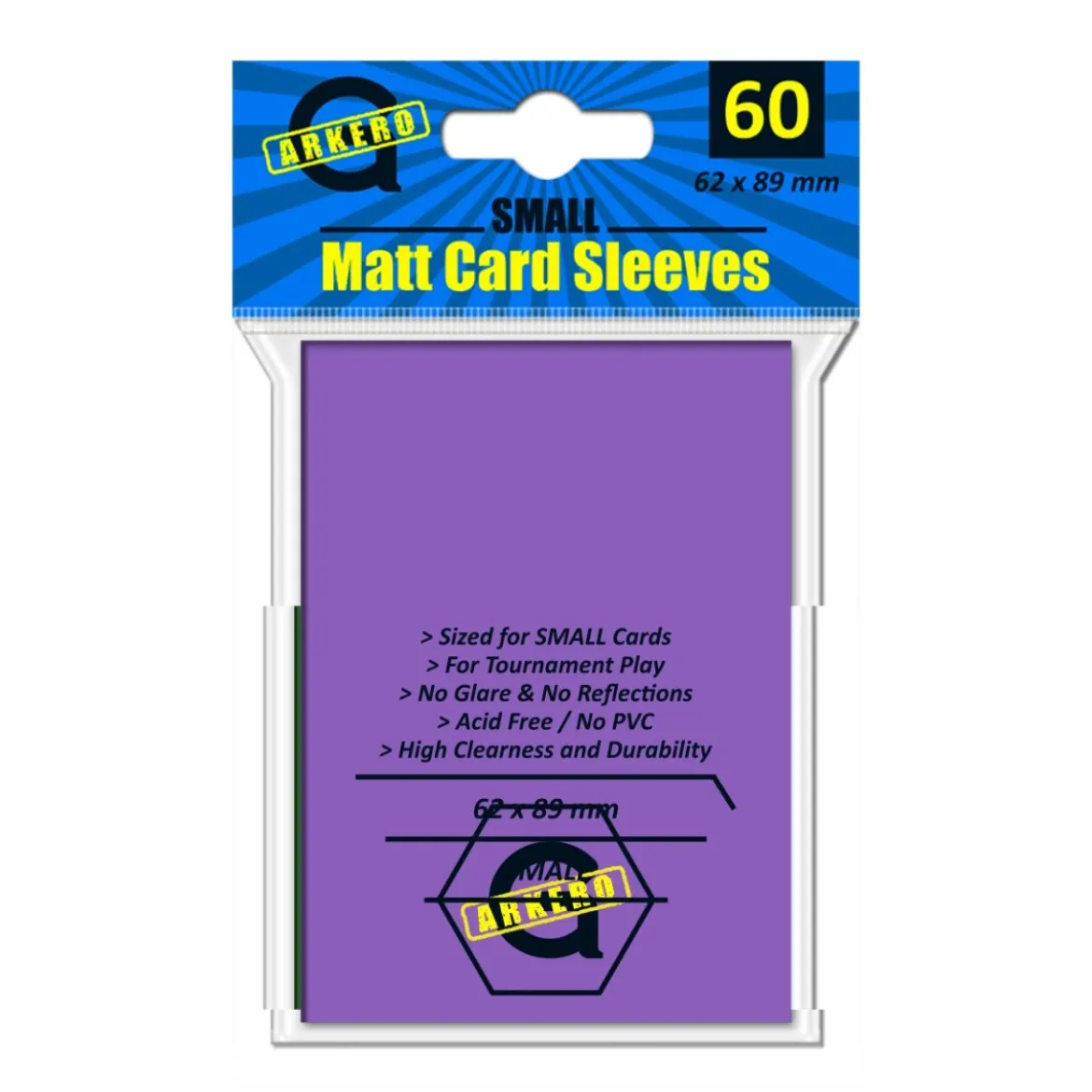 Arkero-G Matt Card Sleeves: Lila (60 Hüllen) mini