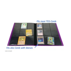 Arkero-G Premium 9-Pocket Card Binder (Tausch- & Sammelalbum) - Lila
