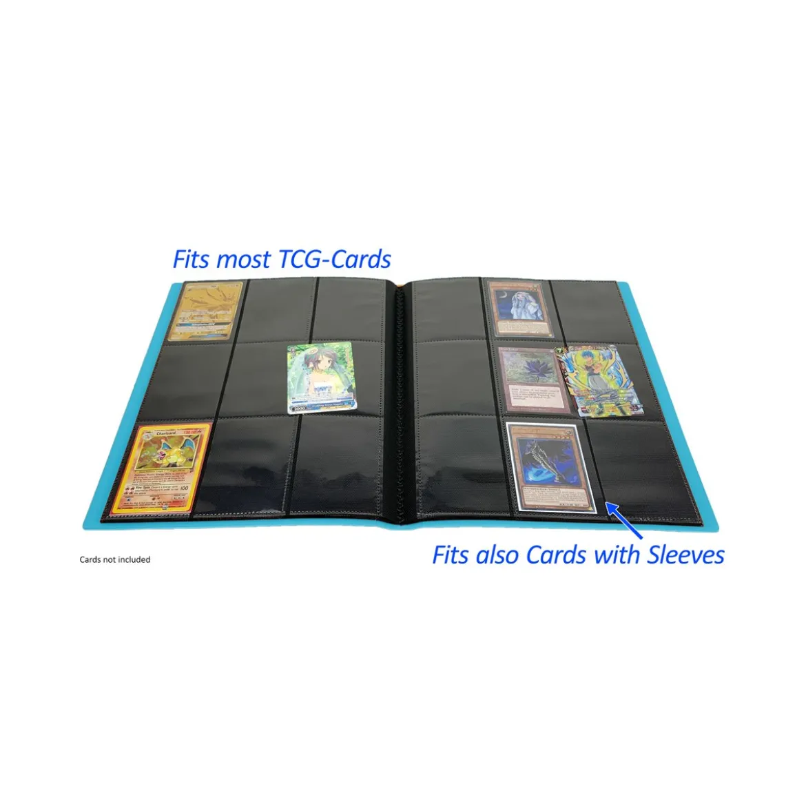 Arkero-G Premium 9-Pocket Card Binder (Tausch- & Sammelalbum) - Hellblau
