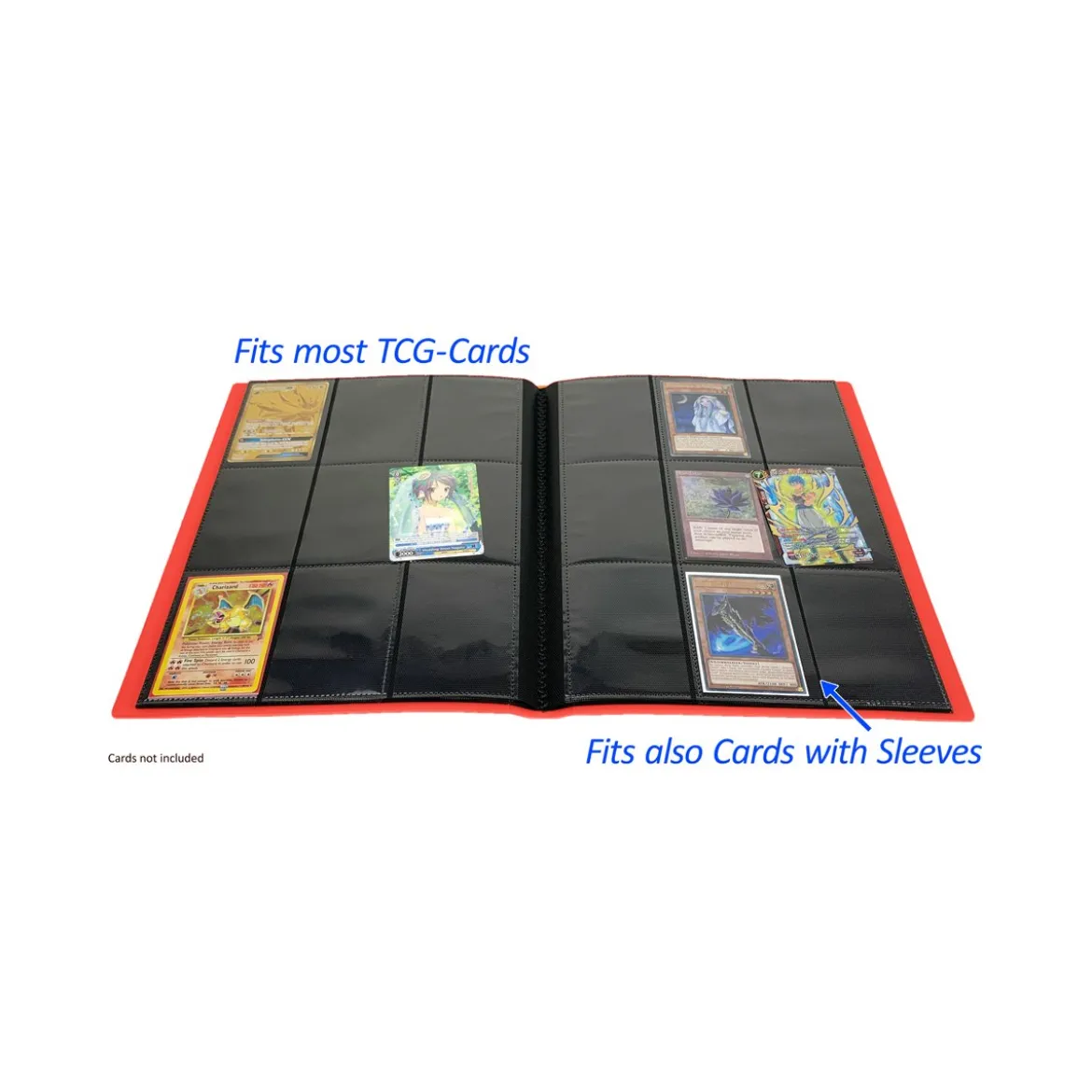 Arkero-G Premium 9-Pocket Card Binder (Tausch- & Sammelalbum) - Rot