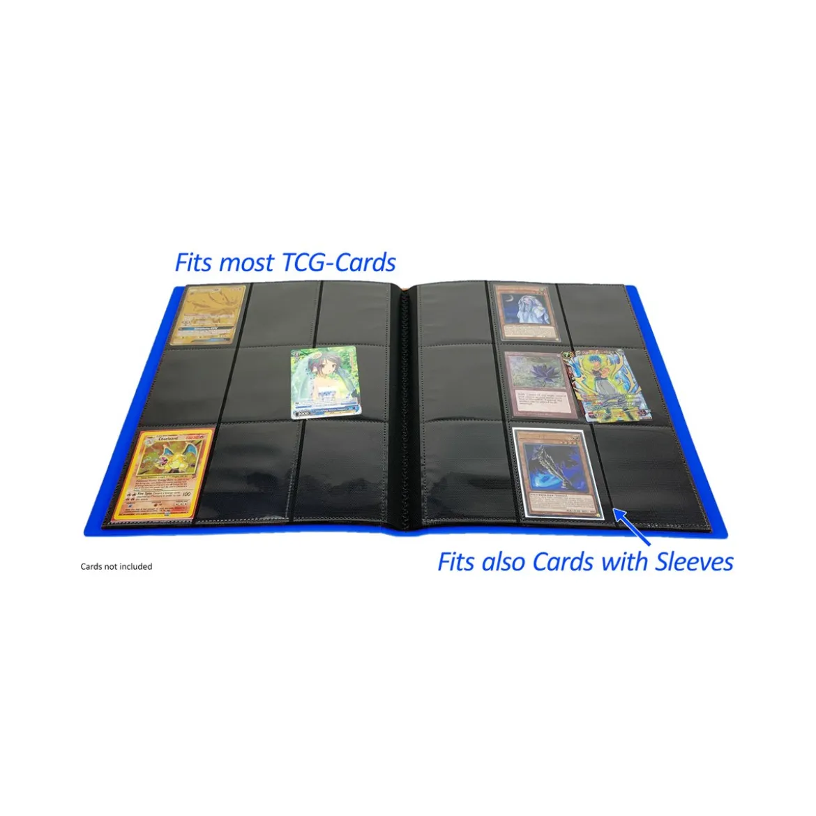 Arkero-G Premium 9-Pocket Card Binder (Tausch- & Sammelalbum) - Dunkelblau