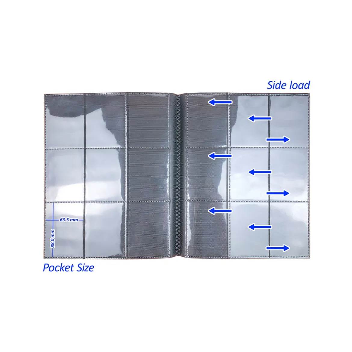 Arkero-G Premium 9-Pocket Card Binder (Tausch- & Sammelalbum) - Gelb