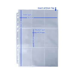 Arkero-G 10 Premium 9-Pocket Pages (10 Seiten) - für Karten in Standardgröße (z.B. Pokemon, Magic)