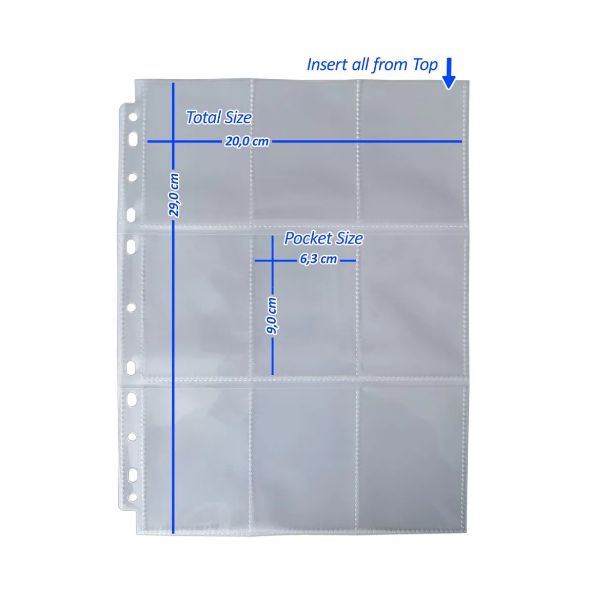 Arkero-G 100 Premium 9-Pocket Pages (100 Seiten) - für Karten in japanischer Größe (z.B. Yu-Gi-Oh!)