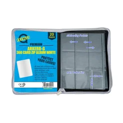 Arkero-G Premium 9-Pocket Zip Album - Weiß