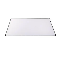 Arkero-G Premium Spielmatte weiß (Playmat mit schwarz-genähtem Rand)