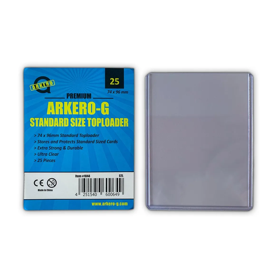 Arkero-G Standard Toploader (extrem dicke Schutzhüllen) - 25 Stück