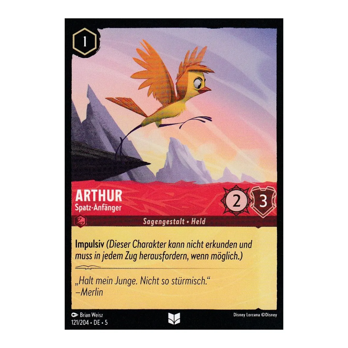 Arthur - Spatz-Anfänger 5SSK-121-Holo