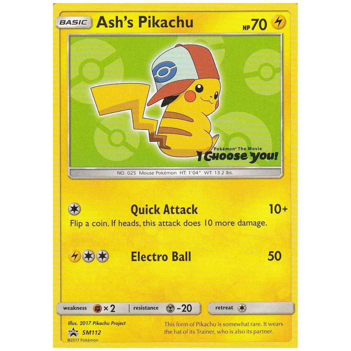 Ash's Pikachu SM112 (englisch) PROMO