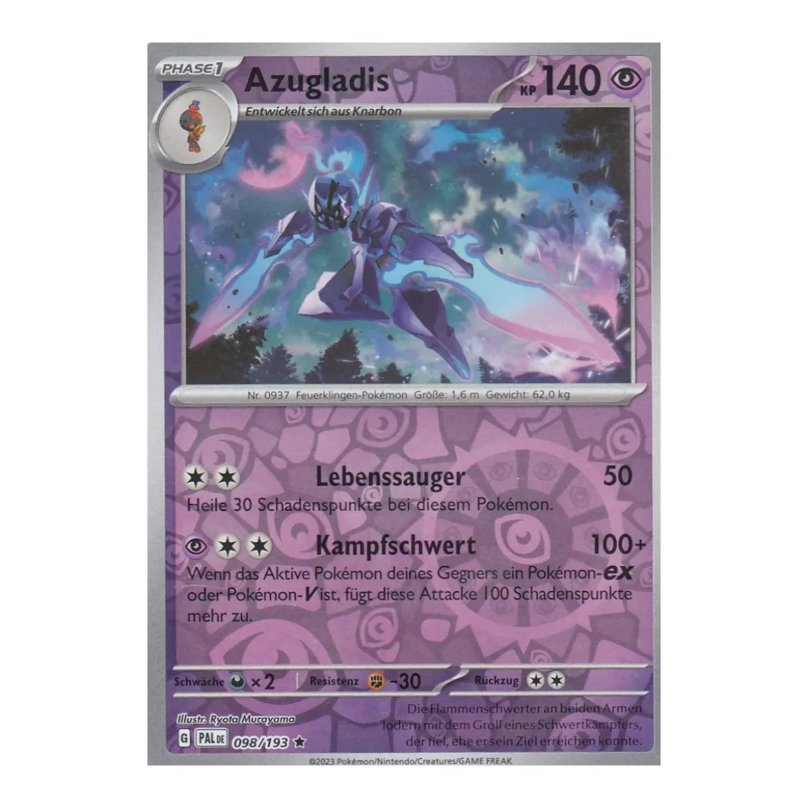 Azugladis 098/193 Holo REVERSE HOLO