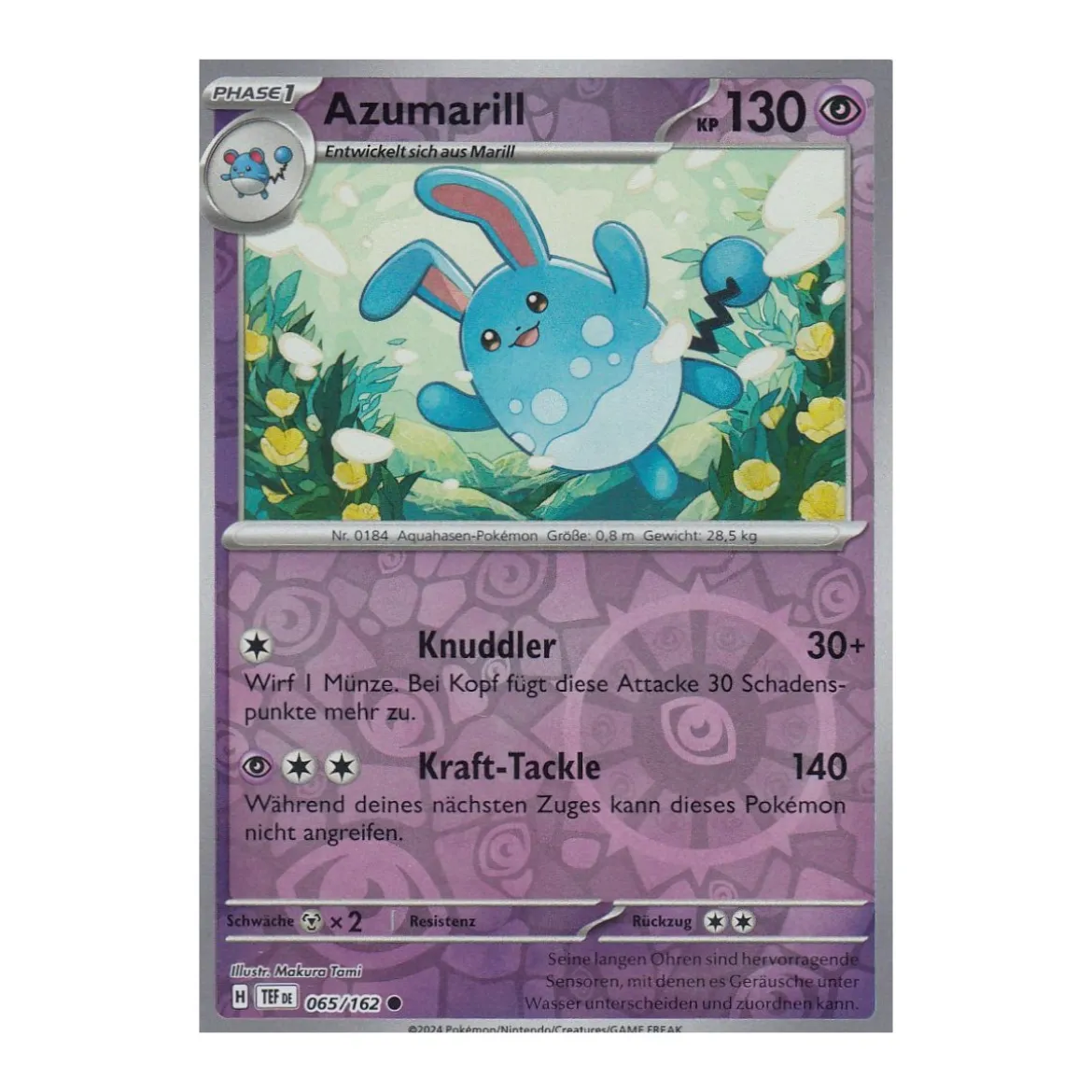 Azumarill 065/162 REVERSE HOLO