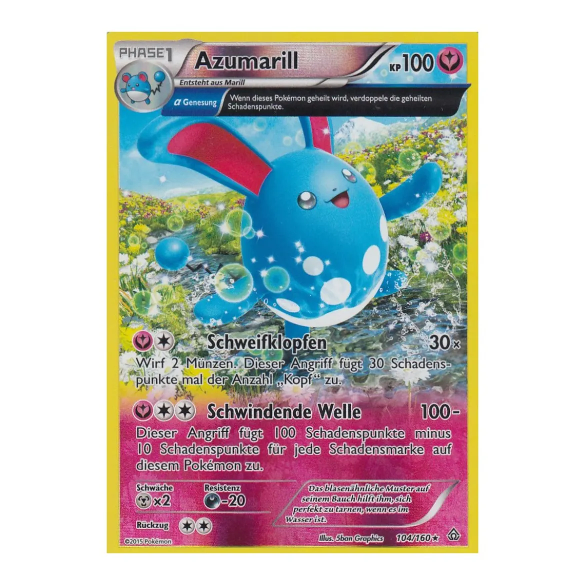 Azumarill 104/160 REVERSE HOLO