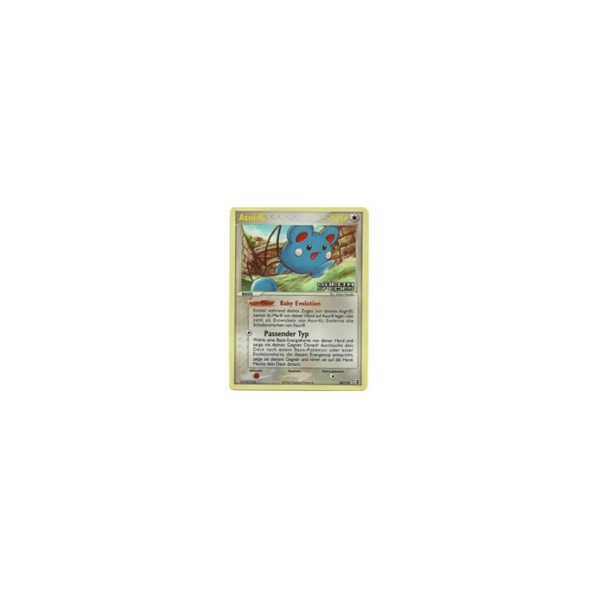 Azurill REVERSE HOLO GOLD