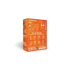 Baba Sleeves Japanische Größe Orange (60 Kartenhüllen)