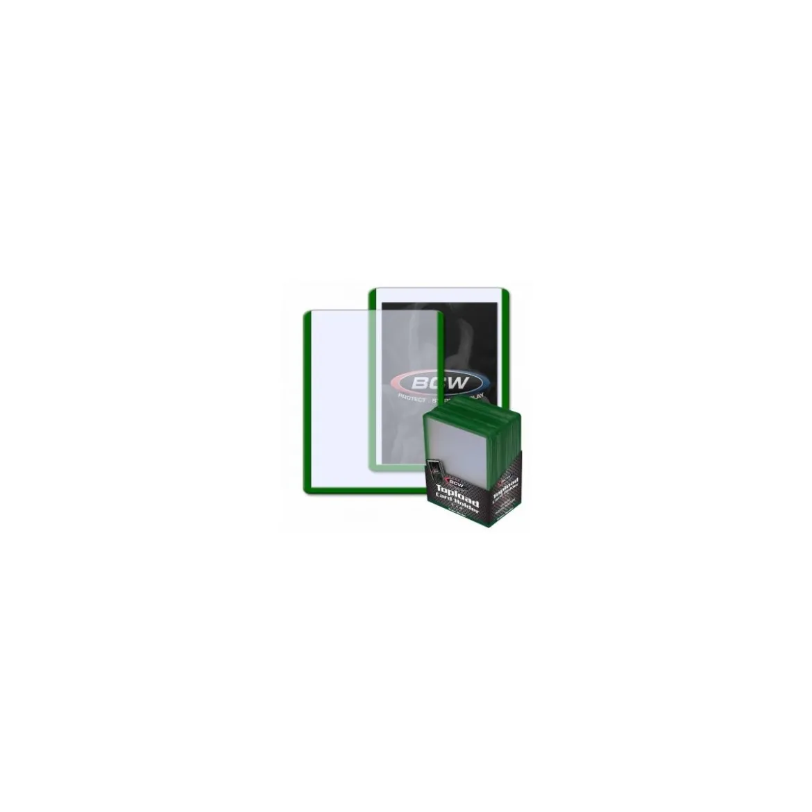 BCW Green Border Toploader 3x4 Zoll (25 Stück)