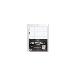 BCW 20-Pocket Coin Pages - 20x Münz-Seiten für Sammelordner
