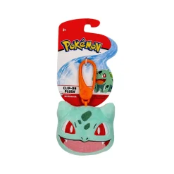 Bisasam Clip-on Plüschfigur 6 cm - Pokemon Kuscheltier von Wicked Cool Toys