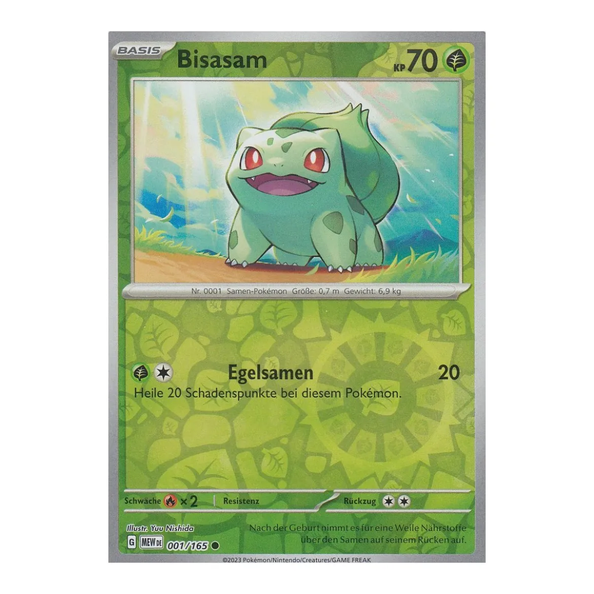 Bisasam 001/165 REVERSE HOLO