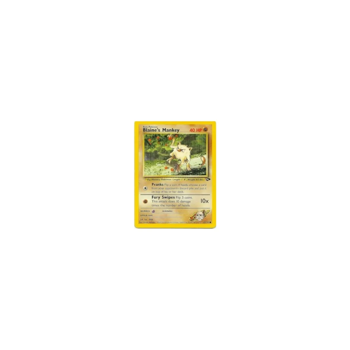 Blaine's Mankey 63/132 BESPIELT