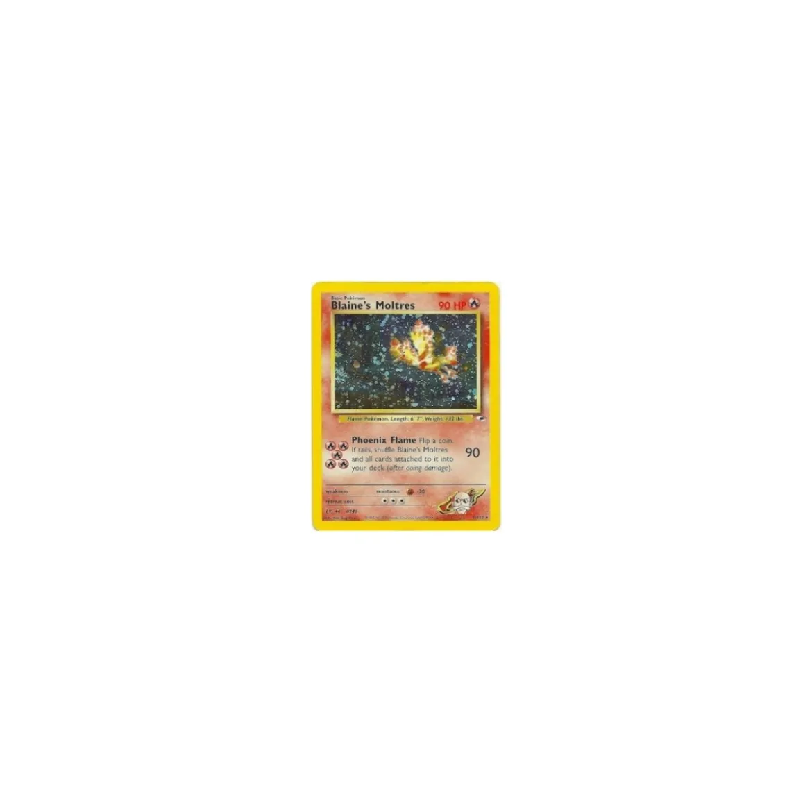 Blaine's Moltres HOLO 1. Auflage BESPIELT