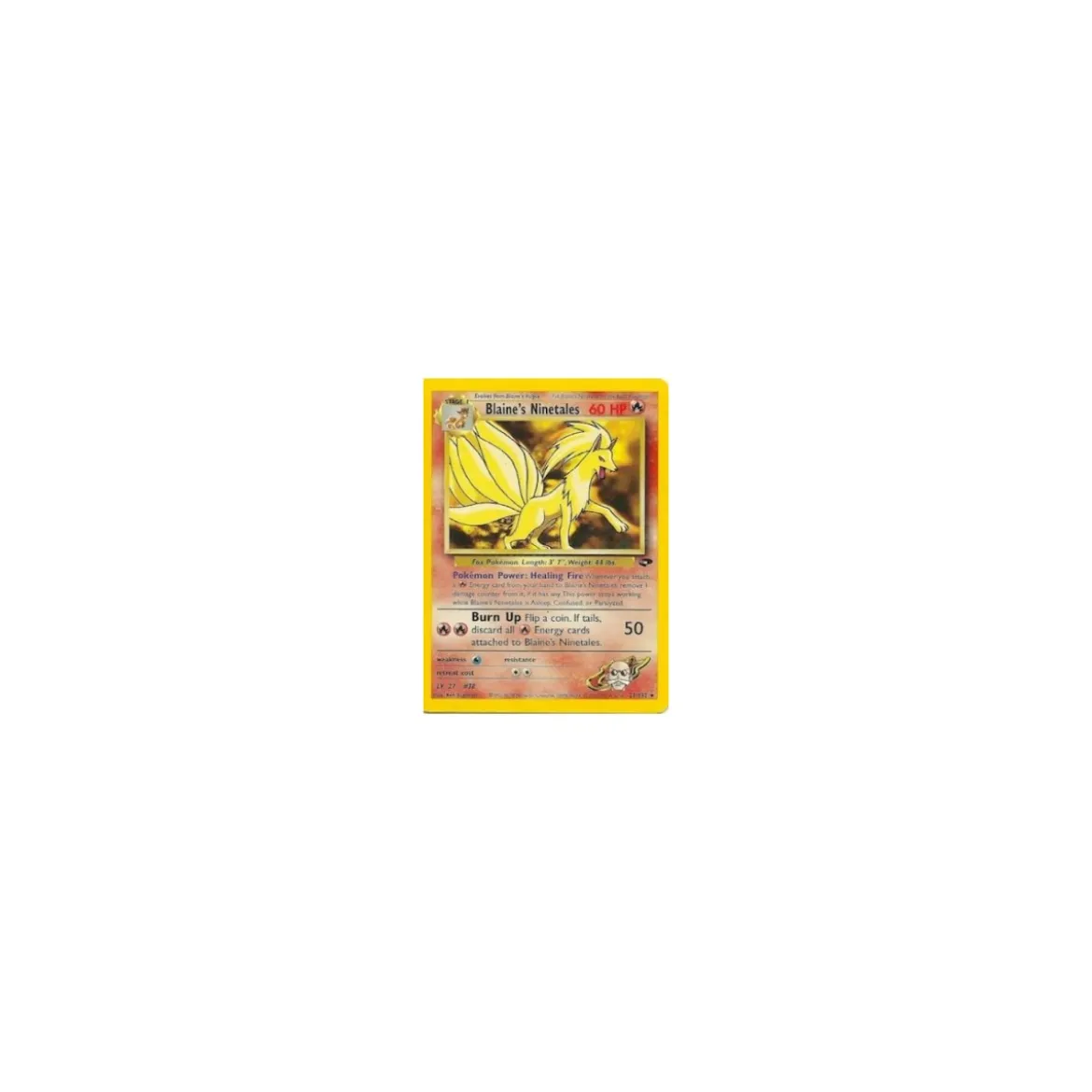 Blaine's Ninetails 1. Auflage BESPIELT
