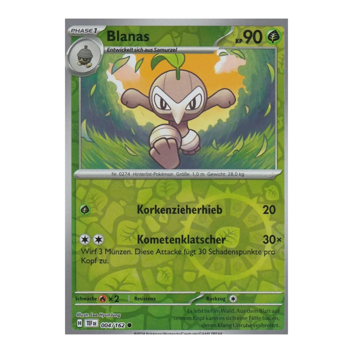 Blanas 004/162 REVERSE HOLO