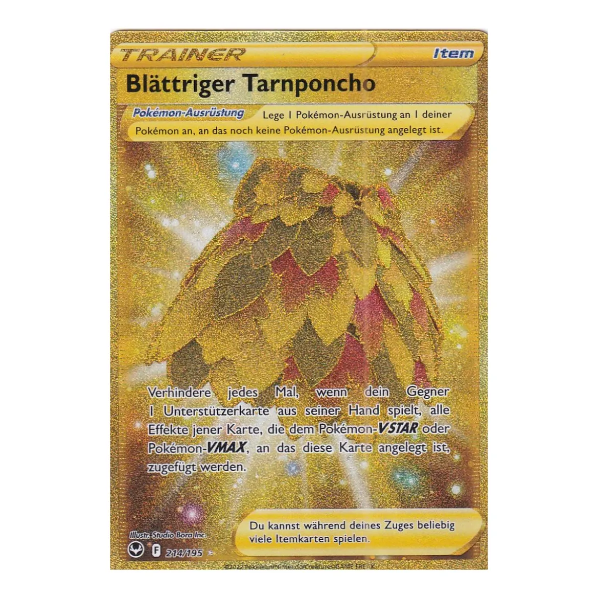 Blättriger Tarnponcho 214/195