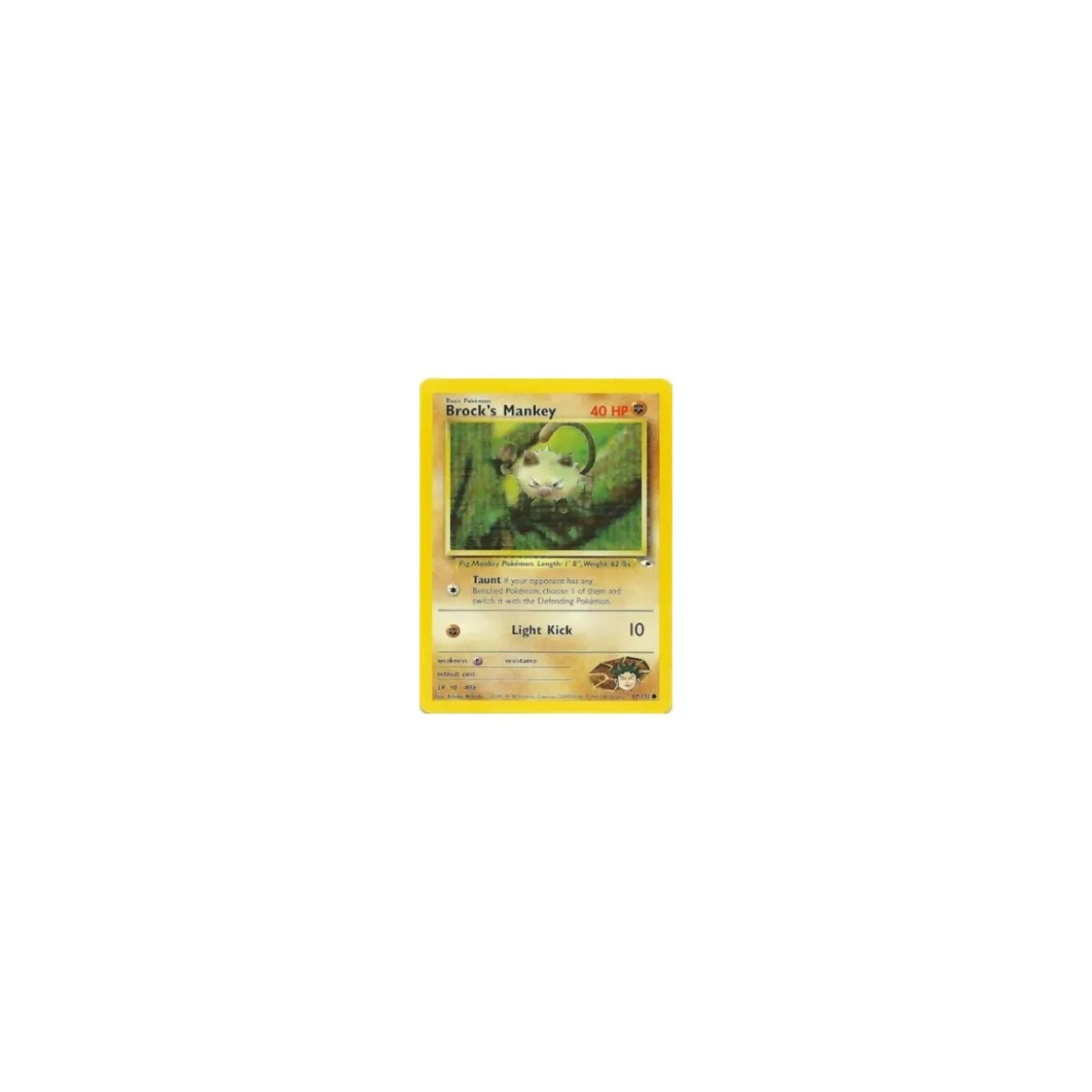 Brock's Mankey 067/132