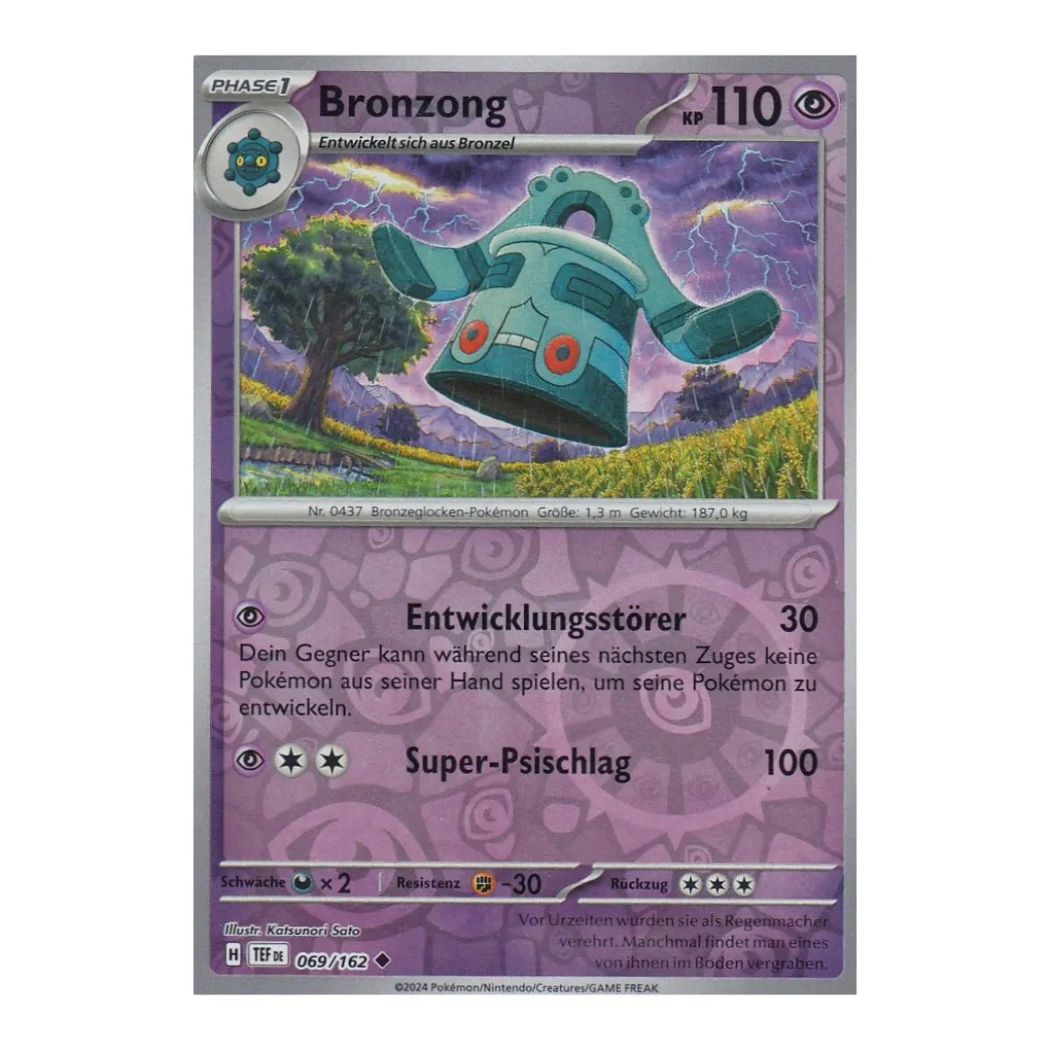 Bronzong 069/162 REVERSE HOLO