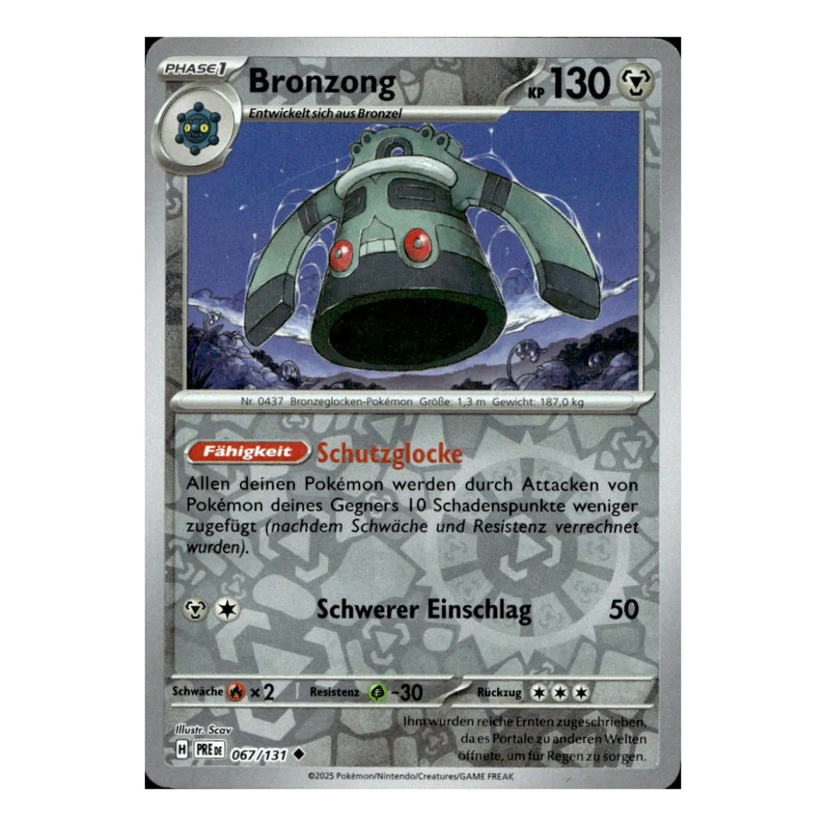 Bronzong 067/131 REVERSE HOLO